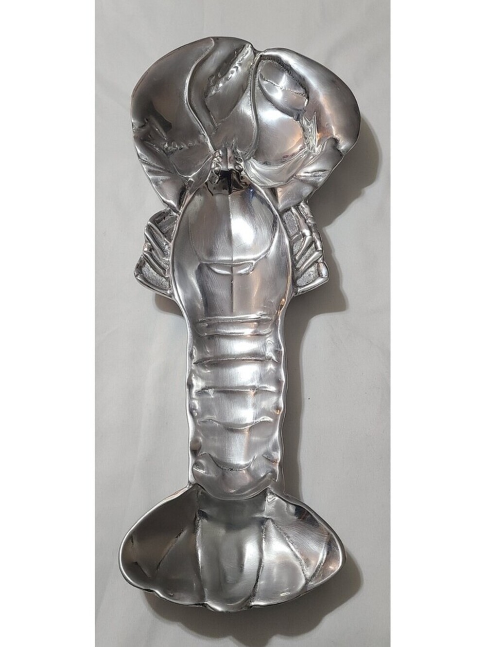 1999 Mariposa Lobster Aluminum Serving Platter Tray  21.5" Large  Coastal Decor